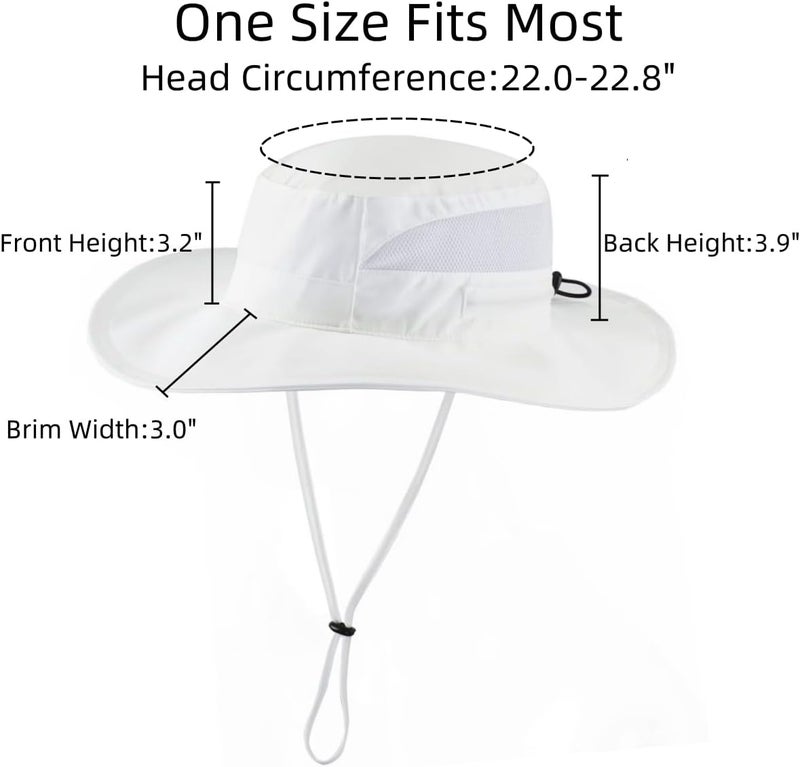 Connectyle Women's UPF 50+ Sun Hat UV Protection Wide Brim Bucket Hat Summer Beach Hats Fishing Hiking Outdoor Safari Hats - Image 3